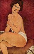 Amedeo Modigliani Nude Sitting on a Divan oil painting reproduction